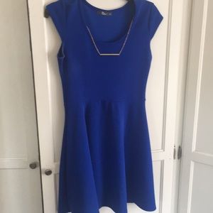 Blue skater dress